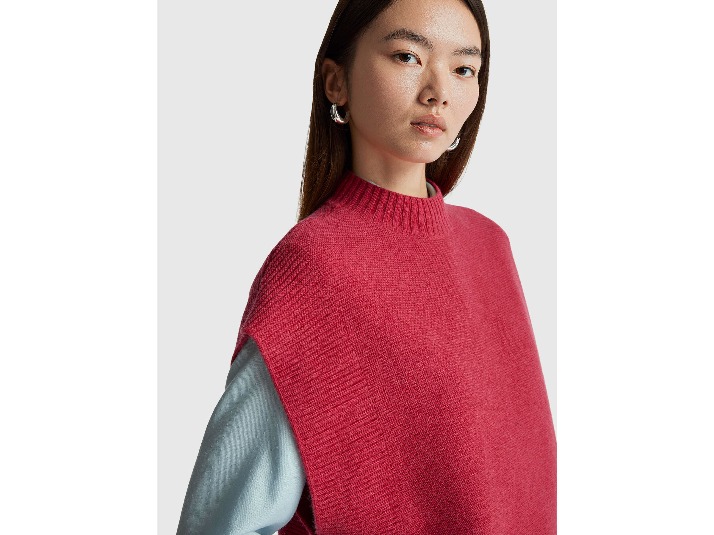 SLEEVELESS SWEATER Women image number 4